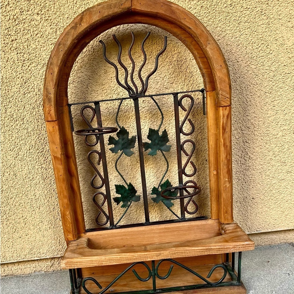 Vintage Rustic Style Wooden Window Frame Wall Decor 17/26 Inches